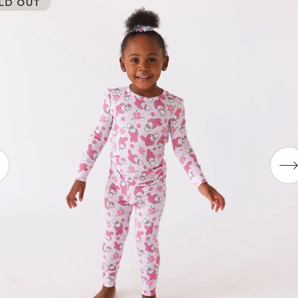 NWT Posh Peanut My Melody Sanrio Pajamas Size 2T and 3T-4T!